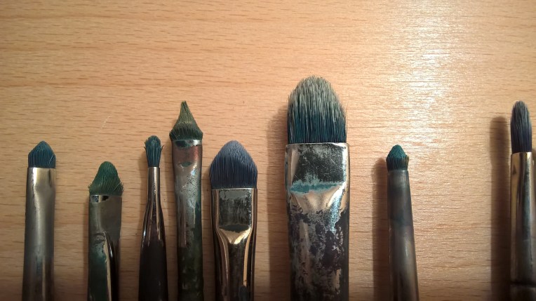 Brushes for oil paint